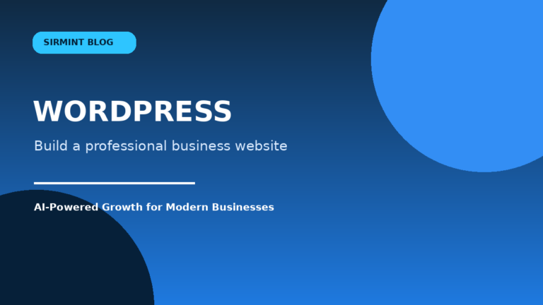 How to Build a Professional WordPress Business Website